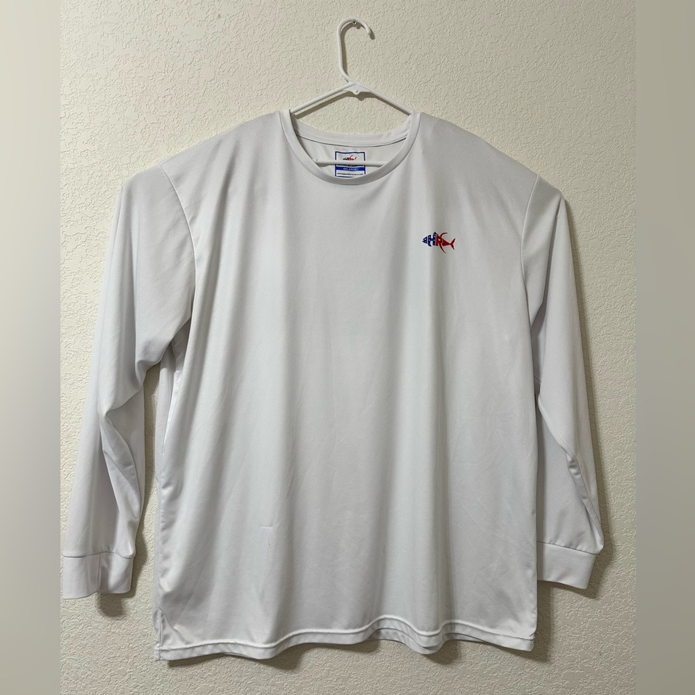 Apparel by Homerun Men’s XXXXL White Fishing Shirt Beautiful Turtle Print